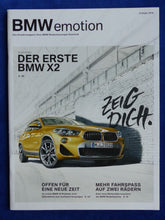 Lade das Bild in den Galerie-Viewer, BMW emotion Magazin Frühjahr 2018 BMW X2 i8 Roadster 2er Gran Tourer M5 Mini
