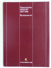 Lade das Bild in den Galerie-Viewer, Porsche Geschäftsbericht 1987/88 Umsätze 911 928 944 - Prospekt Brochure 01.1989
