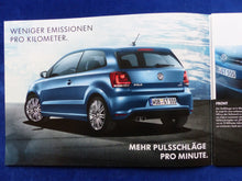 Lade das Bild in den Galerie-Viewer, VW Polo BlueGT MJ 2014 - Prospekt Brochure + Preisliste 04.2013
