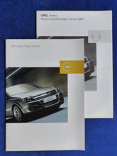 Lade das Bild in den Galerie-Viewer, Opel Astra Limousine MJ 2004 - Prospekt Brochure + Preisliste 01.2004
