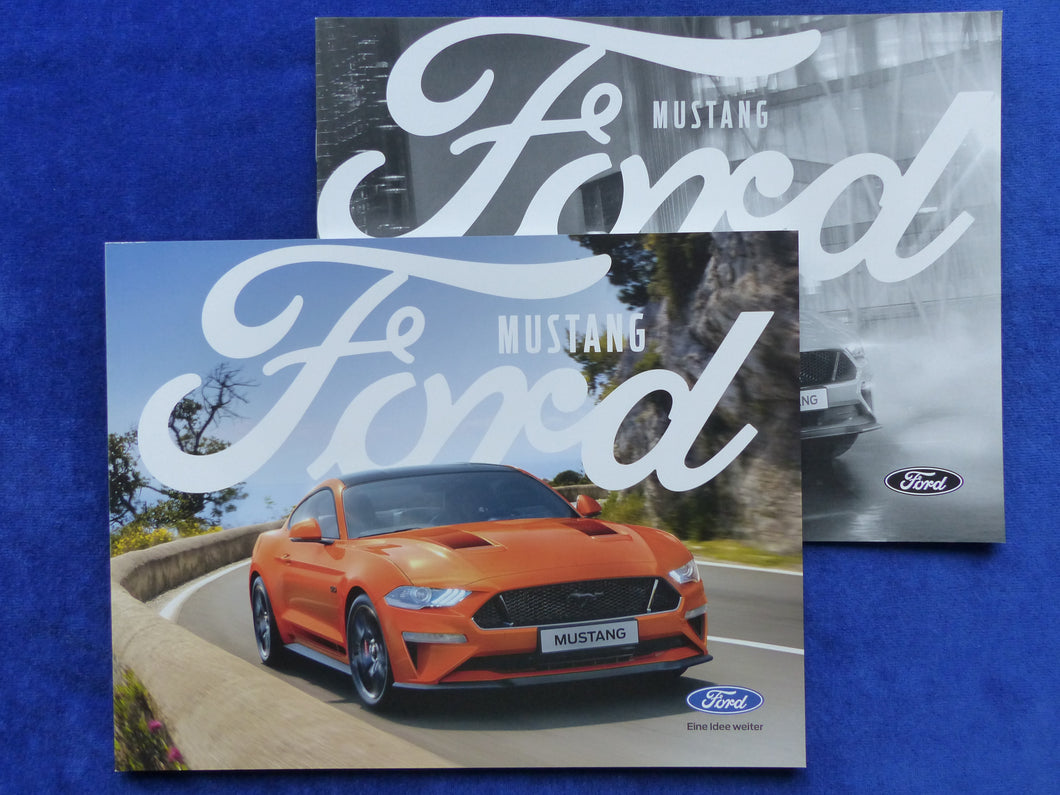 Ford Mustang GT V8 Coupe Cabrio MJ 2020 - Prospekt Brochure + Preisliste 06.2020