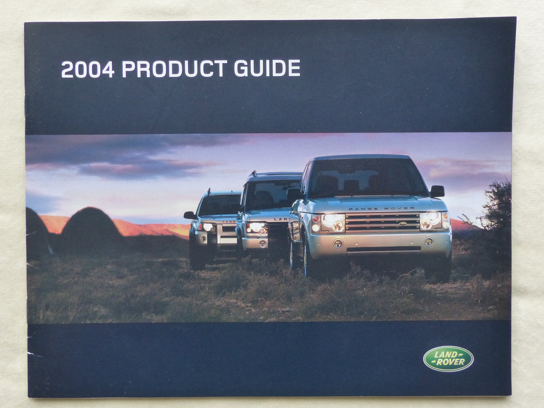 Land Rover 2004 Discovery Freelander Range Rover - US-Prospekt Brochure 2003 USA