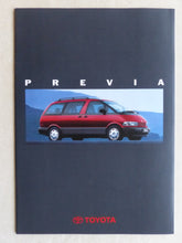 Lade das Bild in den Galerie-Viewer, Toyota Previa MJ 1996 - Prospekt Brochure + Daten &amp; Ausstattungen 03.1996
