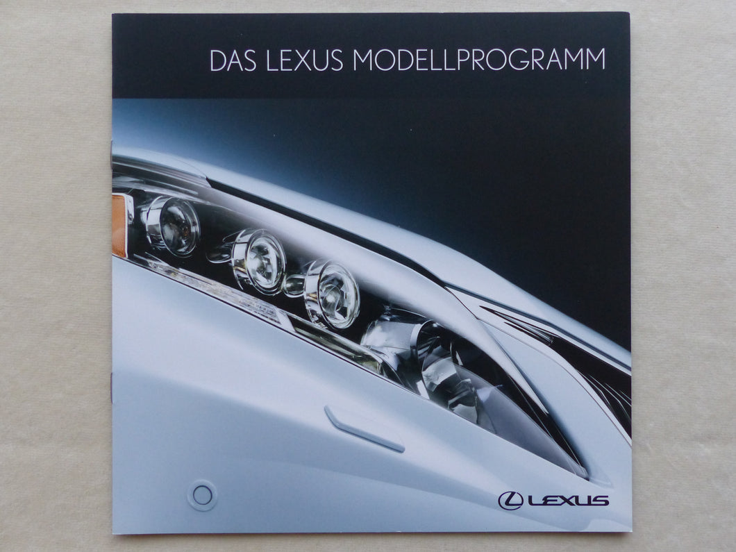 Lexus Modelle IS SC RX GS LS - Preisliste MJ 2011 - Prospekt Brochure 05.2010