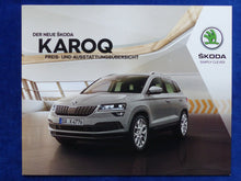 Lade das Bild in den Galerie-Viewer, Skoda Karoq MJ 2018 - Prospekt Brochure + Preisliste 07.2017
