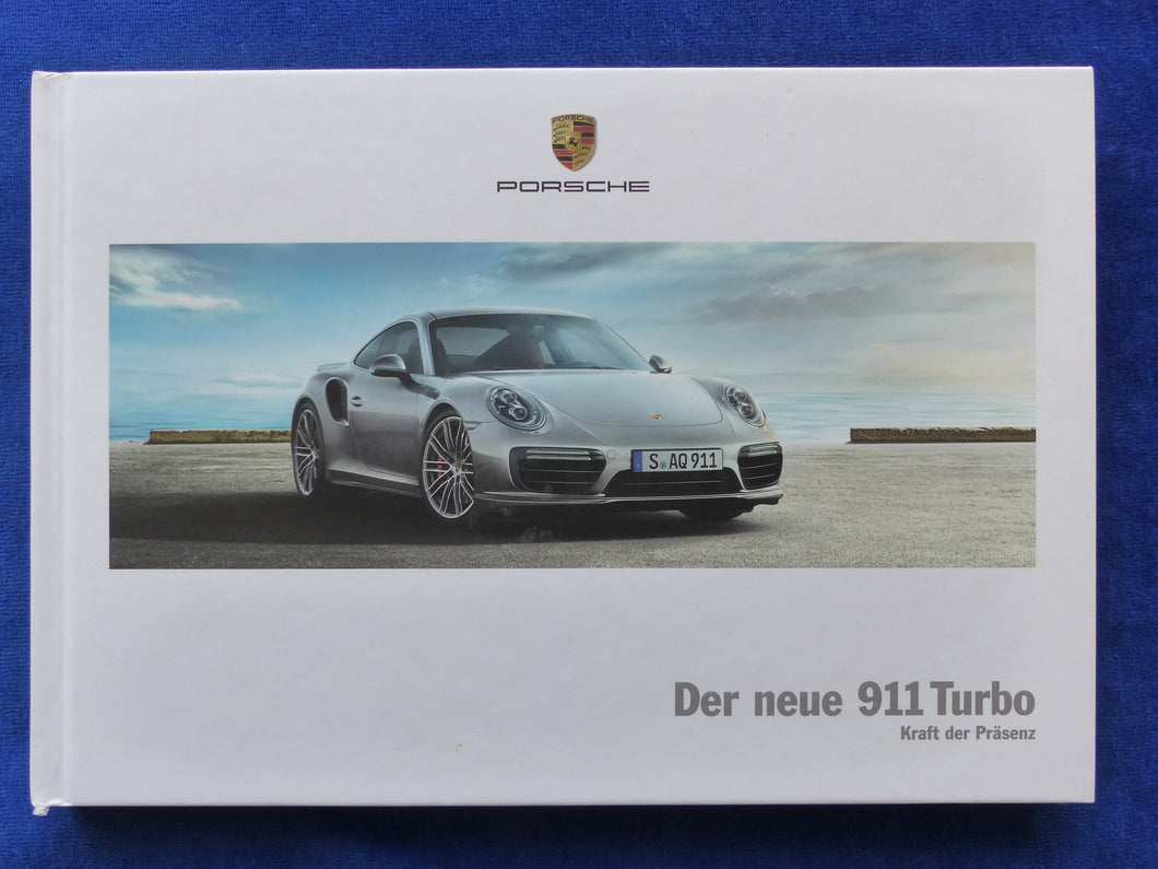 Porsche 911 Turbo S Typ 991 MJ 2016 - Hardcover Prospekt Brochure 12.2015