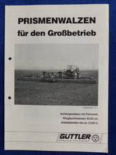 Lade das Bild in den Galerie-Viewer, Güttler Prismenwalzen Anhängewalzen - Prospekt Brochure 80er
