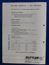 Lade das Bild in den Galerie-Viewer, Güttler Prismenwalzen Anhängewalzen - Prospekt Brochure 80er
