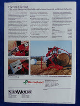 Lade das Bild in den Galerie-Viewer, Kverneland Silawrap UN Rundballenwickelmaschine - Prospekt Brochure 05.1991
