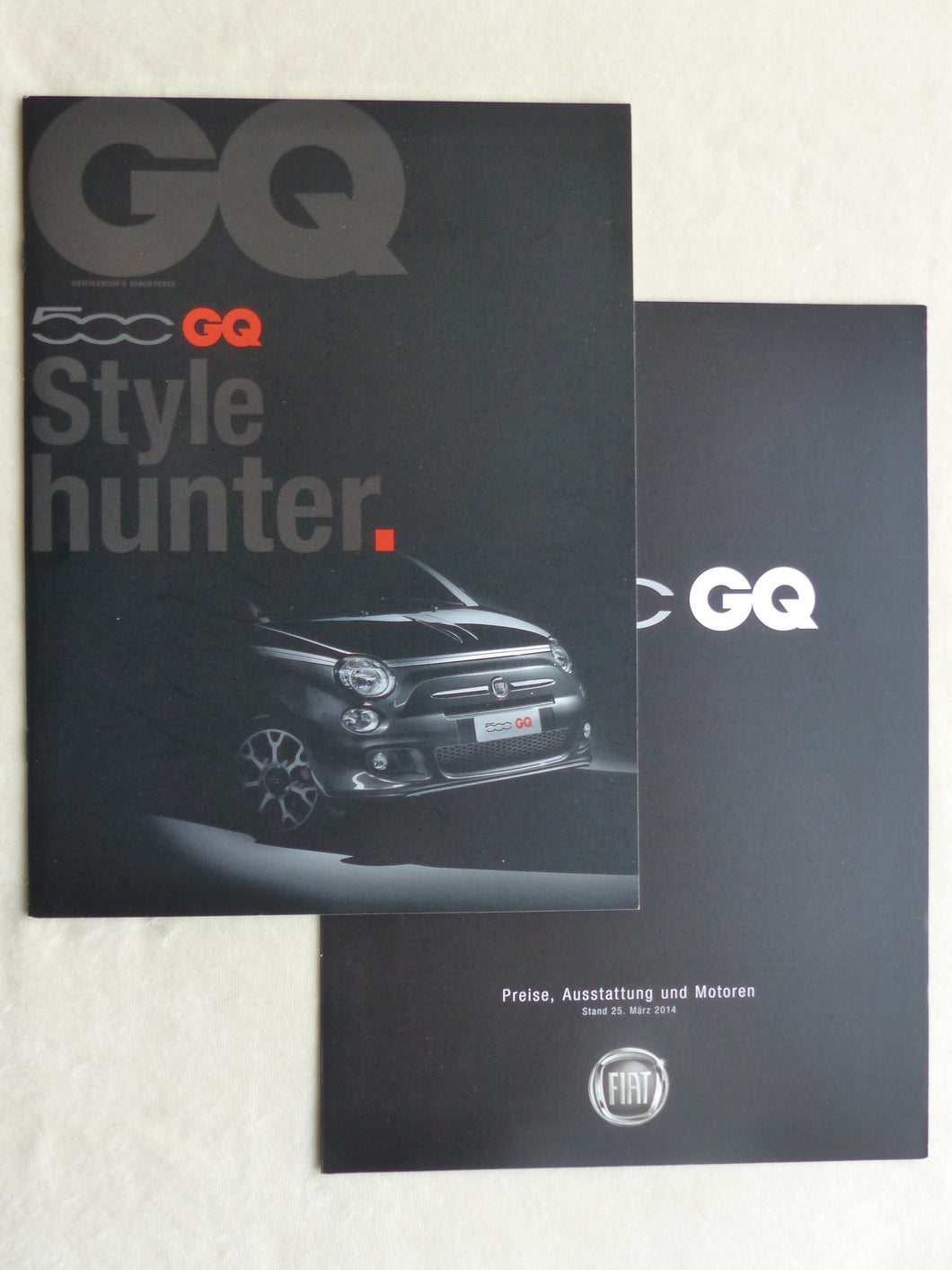 Fiat 500 GQ Sondermodell MJ 2014 - Prospekt Brochure + Preisliste 03.2014