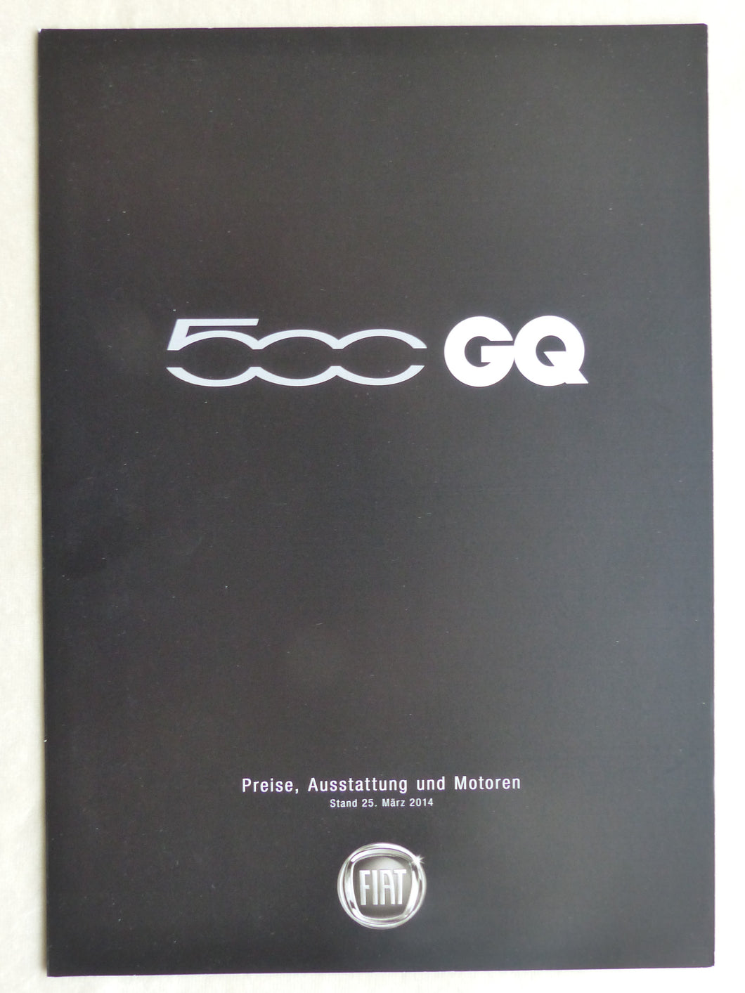 Fiat 500 GQ 500C GQ - Preisliste - Prospekt Brochure 03.2014