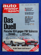 Lade das Bild in den Galerie-Viewer, Auto Motor Sport Heft 16/1981 - Porsche 924 VW Scirocco GTI Datsun Patrol Opel
