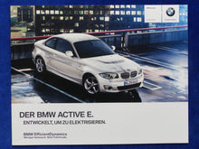 Lade das Bild in den Galerie-Viewer, BMW Active E Elektro Concept 1er Coupe Typ E82 - Prospekt Brochure 02.2012
