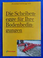Lade das Bild in den Galerie-Viewer, Kverneland Scheibenegge DTA - Prospekt Brochure 05.1994
