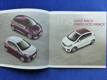 Lade das Bild in den Galerie-Viewer, Peugeot 108 MJ 2015 - Prospekt Brochure 06.2014
