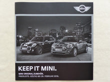 Lade das Bild in den Galerie-Viewer, Mini Cooper S JCW Zubehör MJ 2016 - Prospekt Brochure + Preisliste 07.2015
