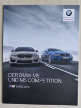 Lade das Bild in den Galerie-Viewer, BMW M5 Competition Typ F90 MJ 2019 - Prospekt Preisliste Brochure 03.2019
