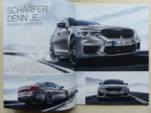 Lade das Bild in den Galerie-Viewer, BMW M5 Competition Typ F90 MJ 2019 - Prospekt Preisliste Brochure 03.2019
