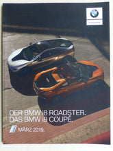 Lade das Bild in den Galerie-Viewer, BMW i8 Roadster Coupe Hybrid MJ 2019 - Prospekt Preisliste Brochure 03.2019
