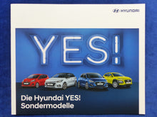 Lade das Bild in den Galerie-Viewer, Hyundai Yes! Sondermodelle i10 i20 i30 Kona MJ 2020 - Prospekt Brochure 11.2019
