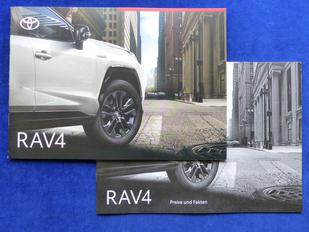 Toyota RAV4 Black Edition MJ 2021 - Prospekt Brochure + Preisliste 01.2021