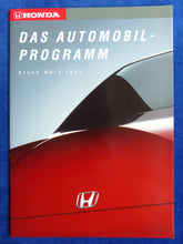 Lade das Bild in den Galerie-Viewer, Honda Automobil-Programm '93 - NSX CRX Civic Accord - Prospekt Brochure 03.1993
