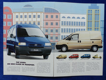 Lade das Bild in den Galerie-Viewer, Fiat Scudo Transporter MJ 1996 - Prospekt Brochure + Daten + Preisliste 11.1995
