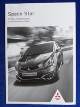 Lade das Bild in den Galerie-Viewer, Mitsubishi Space Star Intro Edition - Prospekt Brochure + Preisliste 03.2016
