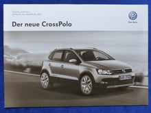 Lade das Bild in den Galerie-Viewer, VW CrossPolo - Preisliste MJ 2015 - Prospekt Brochure 03.2014
