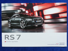 Lade das Bild in den Galerie-Viewer, Audi RS 7 Sportback 4.0 V8 Biturbo quattro - Preview Prospekt Brochure 01.2013
