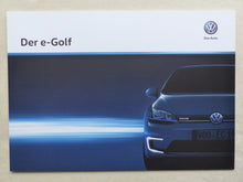 Lade das Bild in den Galerie-Viewer, VW e-Golf Golf mit Elektromotor MJ 2016 - Prospekt Brochure 10.2015
