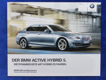 Lade das Bild in den Galerie-Viewer, BMW Active Hybrid 5 Limousine 535i Typ F10 MJ 2013 - Prospekt Brochure 02.2012
