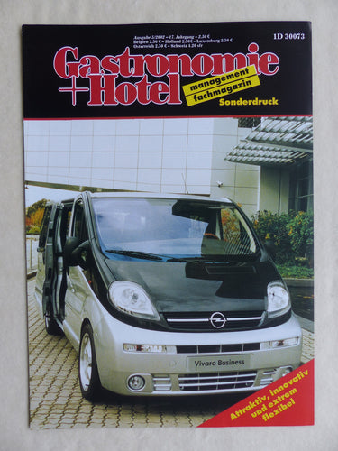 Opel Vivaro Life Business - Sonderdruck Gastronomie + Hotel Magazin 5/2002 - car-brochure
