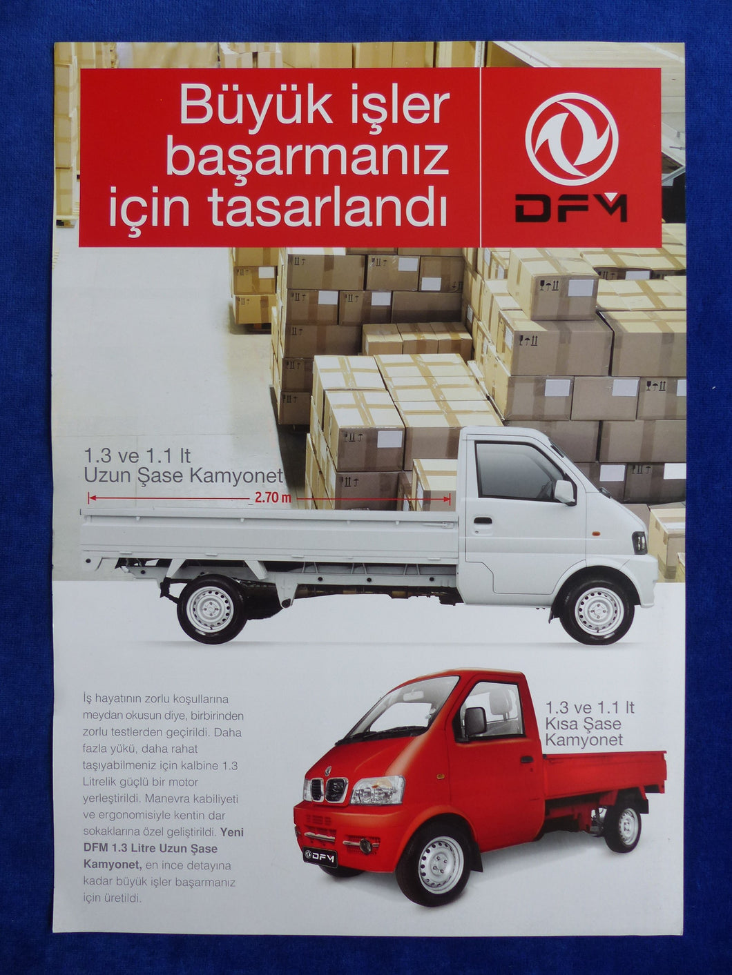 DFM Kamyonet Pritschenwagen - Prospekt Brochure Türkei türkisch - car-brochure