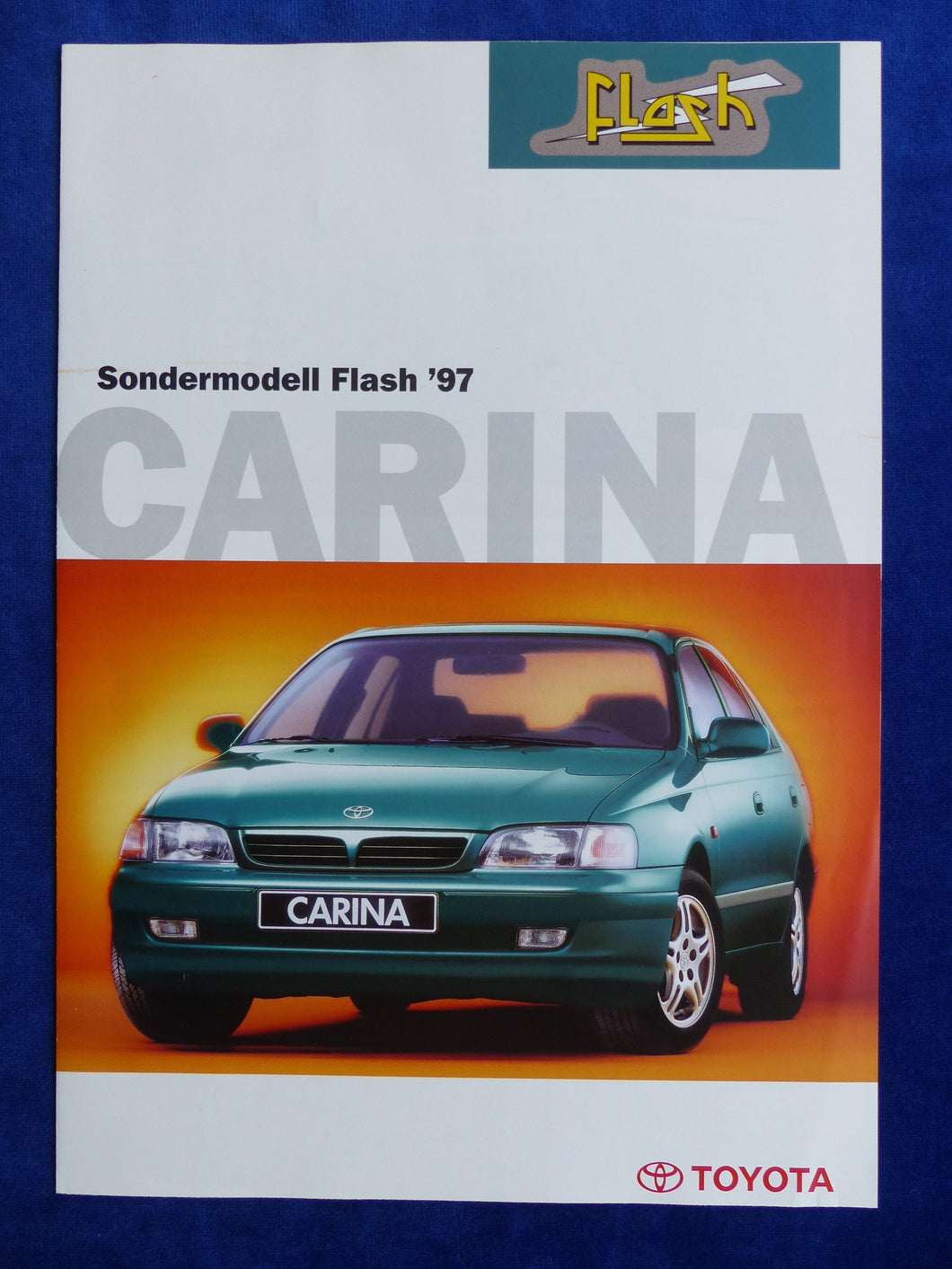 Toyota Carina Sondermodell Flash - Prospekt Brochure 01.1997 - car-brochure