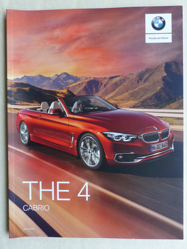 BMW 4er Cabrio 440i Typ F33 MJ 2020 - Prospekt Preisliste Brochure 07.2019 - car-brochure