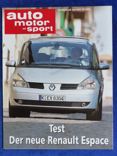 Renault Grand Espace 3.0 dCi - Test - Sonderdruck AMS 24/2002 - car-brochure