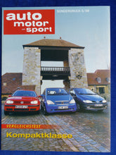 Lade das Bild in den Galerie-Viewer, VW Golf Mercedes A-Klasse Renault Megane Scenic - Sonderdruck AMS 5/1998 - car-brochure
