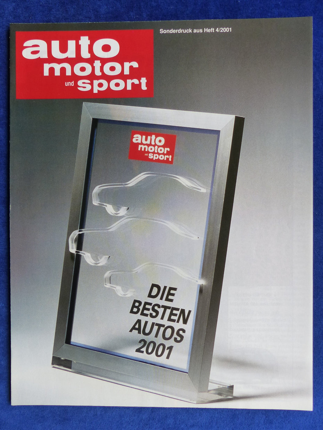VW Lupo Polo Golf Sharan Leserwahl 2001 - Sonderdruck AMS Heft 4/2001 - car-brochure