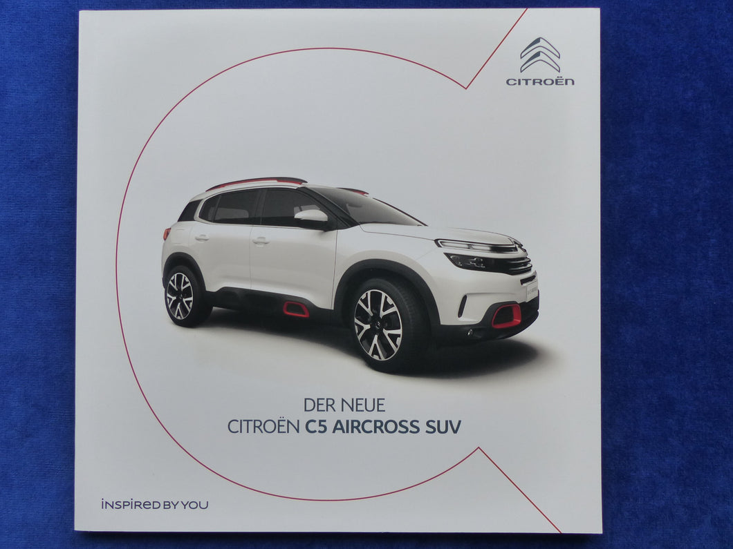 Citröen C5 Aircross MJ 2019 - Prospekt Brochure 09.2018