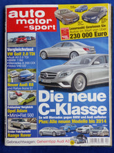 Lade das Bild in den Galerie-Viewer, Auto Motor Sport Heft 24/2012 - Mercedes C-Klasse VW Golf Audi R8 Range Rover
