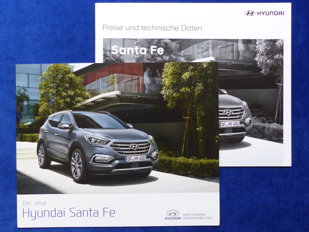 Hyundai Santa Fe MJ 2017 - Prospekt Brochure + Preisliste 01.2017
