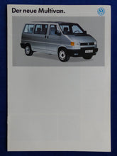 Lade das Bild in den Galerie-Viewer, VW Bus T4 Multivan MJ 1992 - Prospekt Brochure 11.1991
