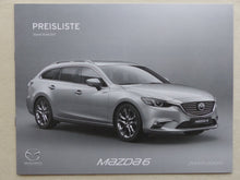 Lade das Bild in den Galerie-Viewer, Mazda 6 Limousine Kombi MJ 2018 - Prospekt Brochure + Preisliste 08.2017
