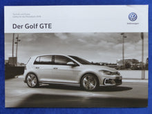 Lade das Bild in den Galerie-Viewer, VW Golf GTE Plug-In-Hybrid MJ 2018 - Prospekt Brochure + Preisliste 11.2017
