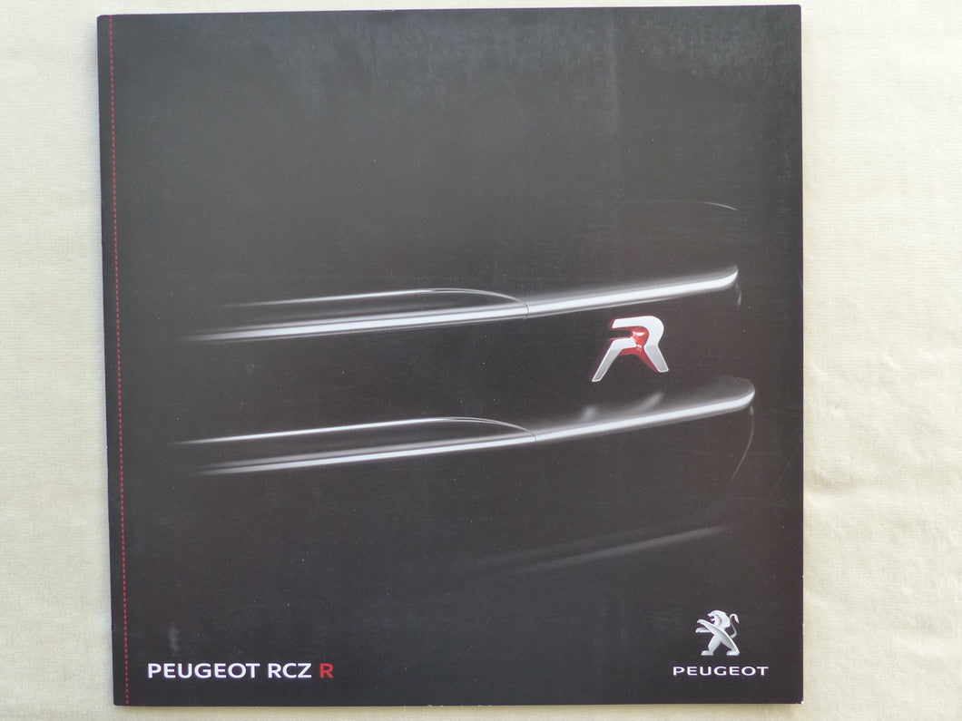 Peugeot RCZ R MJ 2014 - Prospekt Brochure