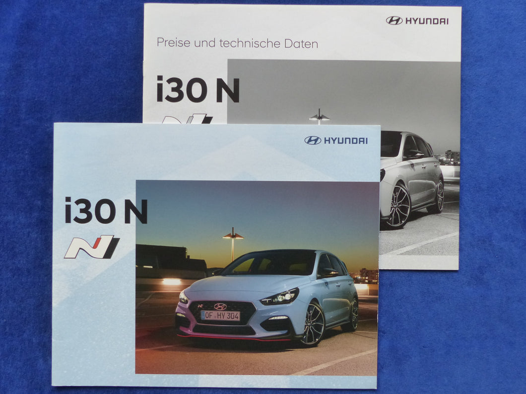 Hyundai i30 N Performance 275PS MJ 2020 - Prospekt Brochure + Preisliste 12.2019