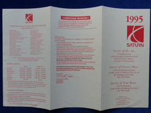 Lade das Bild in den Galerie-Viewer, Saturn 1995 SL SC SW - Manufacturer&#39;s Retail Prices - US-Prospekt Brochure 1994
