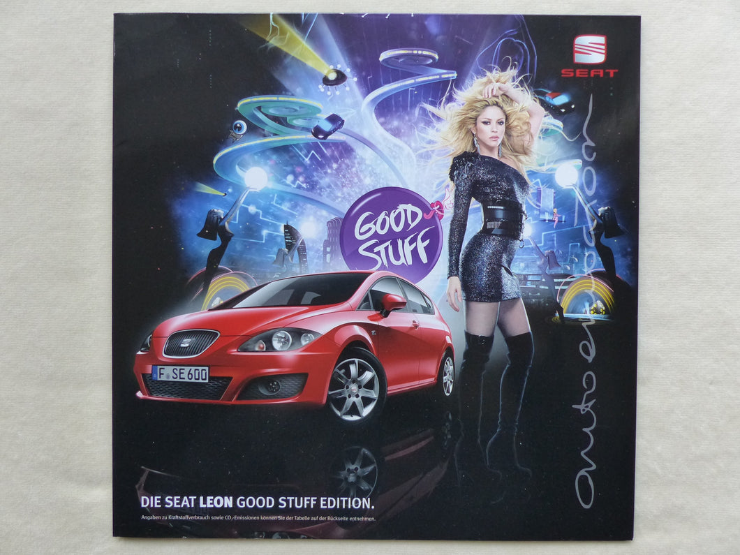 Seat Leon Good Stuff Edition Sondermodell - Poster Prospekt Brochure 03.2010