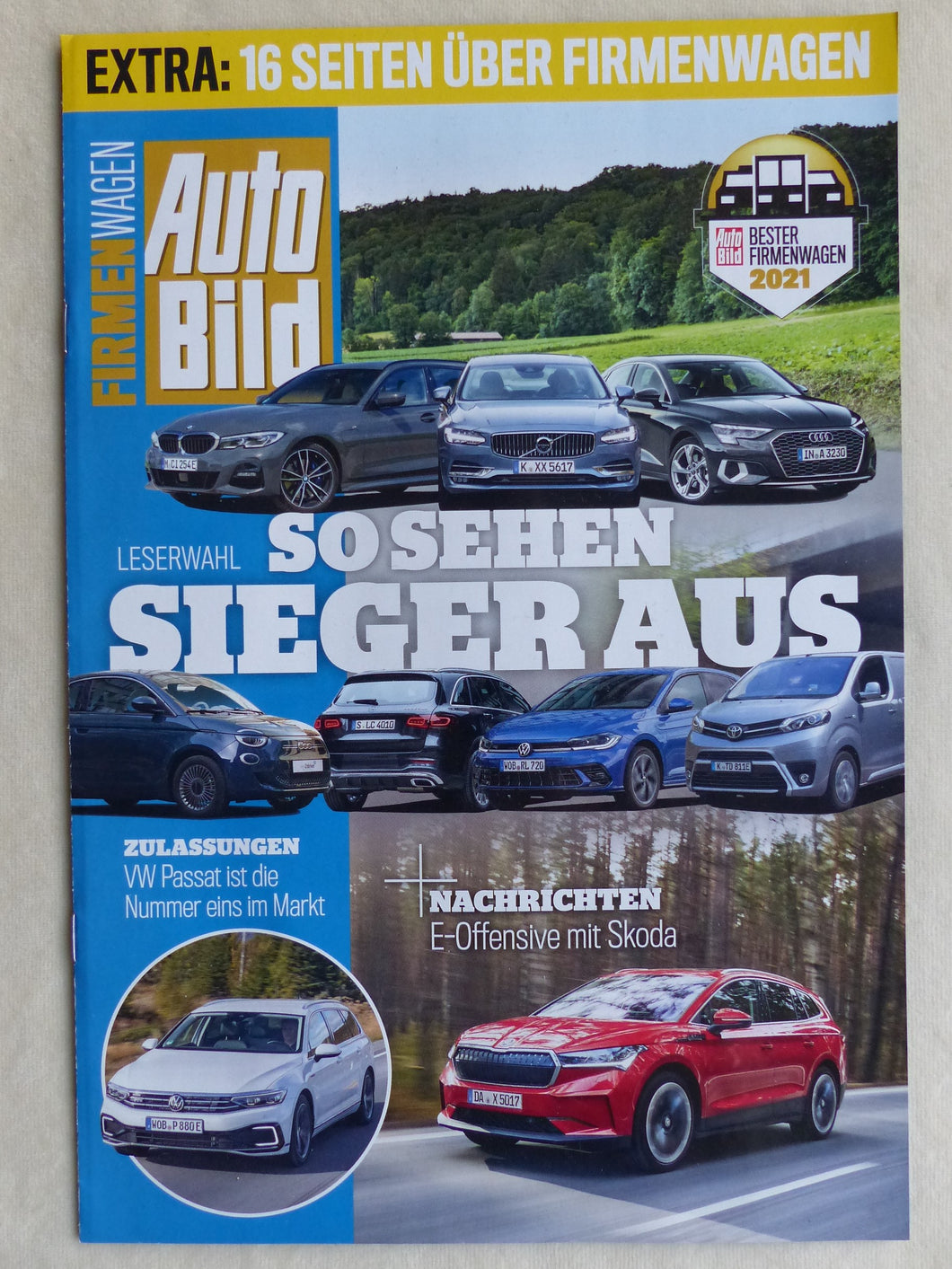 Firmenwagen Spezial - Audi BMW Fiat Skoda VW - Sonderdruck AutoBild 47/2021